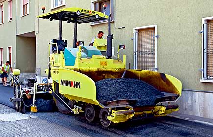 Finisseur Ammann pour chantier de moyenne envergure