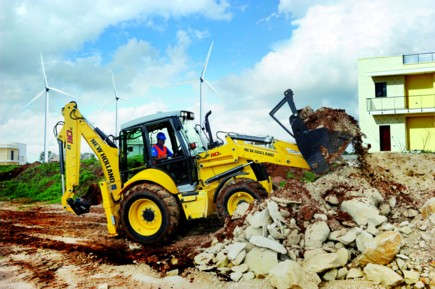 3 nouveaux tractopelles New Holland à Intermat