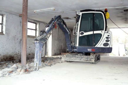 Pelle Terex bi-énergie à Intermat