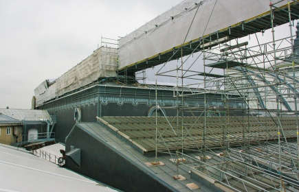 Mills sur les toits du Grand Palais