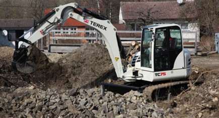Evolutions pour la midi Terex TC75