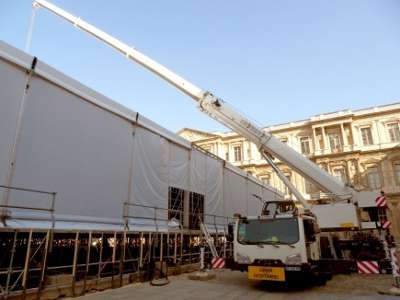 La Terex AC100/4L, actrice de la Fashion Week