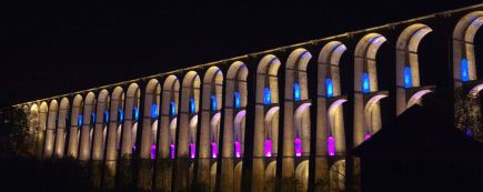 Ineo et Chaumont illuminent le viaduc de Chaumont