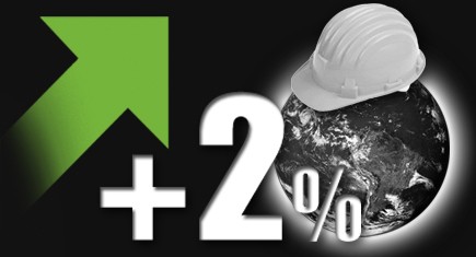 2% de hausse pour la construction mondiale en 2012