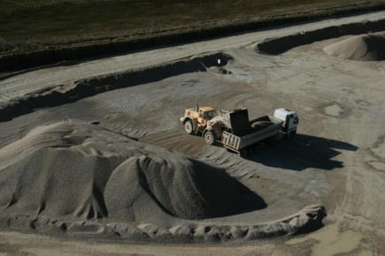 La production anglaise de granulats chute
