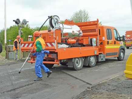 Colas utilise le premier Maxicargo Benne