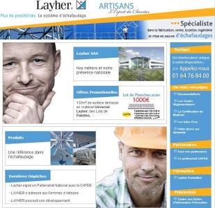 Layher s'engage à développer la sécurité dans l'artisanat