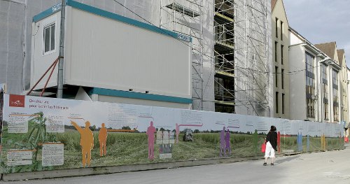 Troyes imagine une palissade pour décrypter les travaux