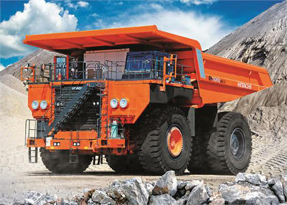 Hitachi : un tombereau géant équipé d’un système d’entraînement de dernière génération