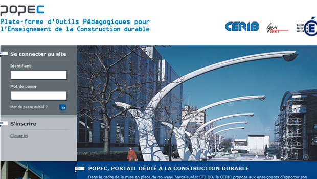 POPEC, Plateforme d’Outils Pédagogiques pour l’Enseignement de la Construction Durable 