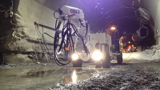 Bauma : Cifa innove dans la projection de béton en travaux souterrains