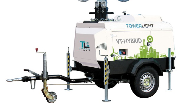 Espace BTP : la tour d'éclairage VT Hybrid LED en vedette sur le stand HES