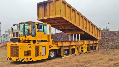 Baosteel réceptionne 18 matériels Kamag