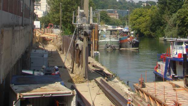 Une foreuse-vérineuse japonaise à Issy-les-Moulineaux : une première en France