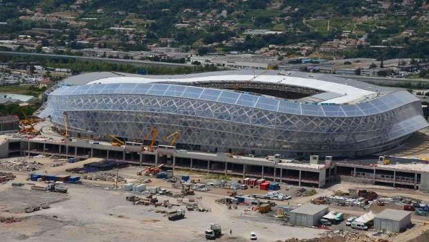 Le Stade Allianz Riviera de Nice dévoile son ossature unique