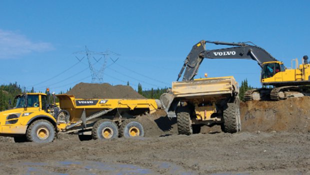 Volvo : une performance électrisante sur le chantier d'une centrale hydroélectrique au Canada