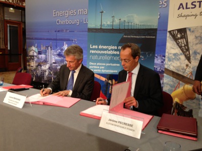 Energie hydrolienne : Alstom et GDF Suez nouent un partenariat 