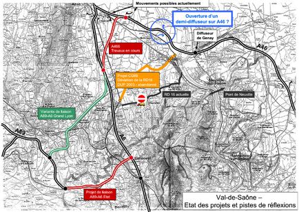 L'A466 trace sa route