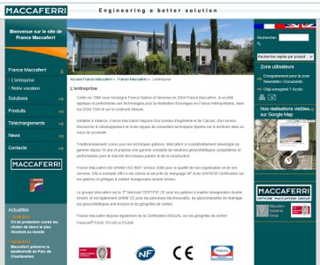 Le site web de Maccaferri se renouvelle