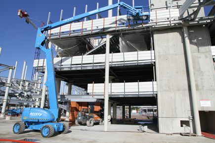 Acces Industrie sur le chantier du stade de Bordeaux
