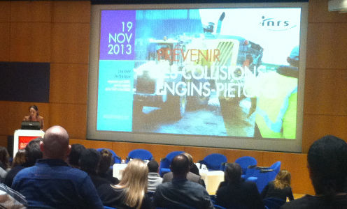 Collisions engins-piétons : l'INRS distingue le système Blaxtair