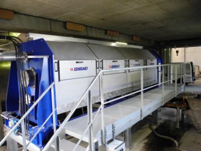 Une presse à vis pour déshydrater les boues d'épuration 