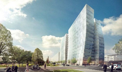 Sky 56 : la maquette des futurs bureaux de Lyon Part-Dieu dévoilée