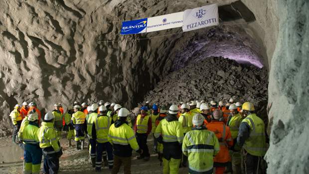 Percement du tunnel de Saint-Béat