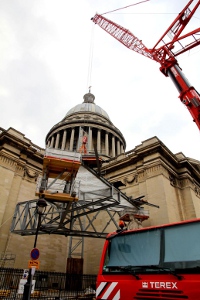 Paris : Terex sur le chantier du Panthéon