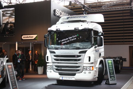 Scania promeut ses moteurs gaz Euro 6
