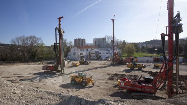 Aubagne : consolidation de sol par colonnes ballastées 