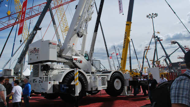 Manitowoc a présenté sa nouvelle grue RT770E à ConExpo
