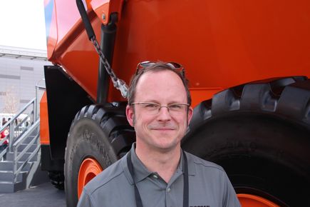 Ewen Gilchrist, responsable des tombereaux articulés Doosan aux USA 
