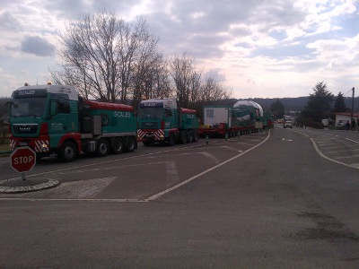 MAN participe à un convoi exceptionnel entre Belfort et Strasbourg