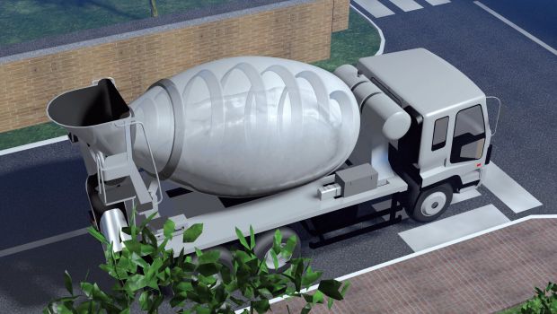 Présence de béton durci dans un camion malaxeur : à éviter ! 