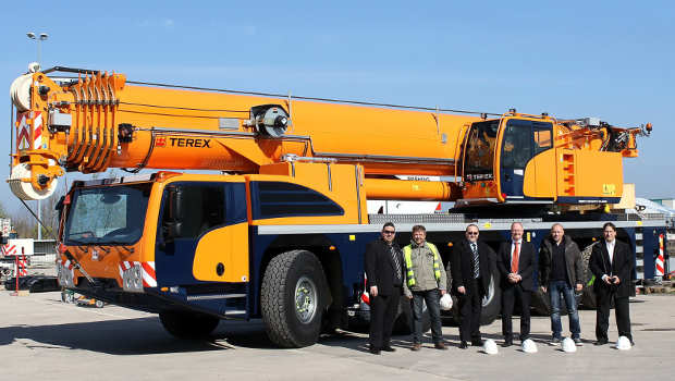 Une grue Terex débarque en République tchèque