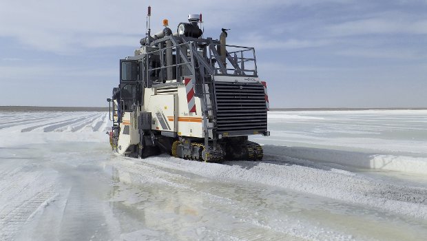 Wirtgen extrait du sel au Mexique