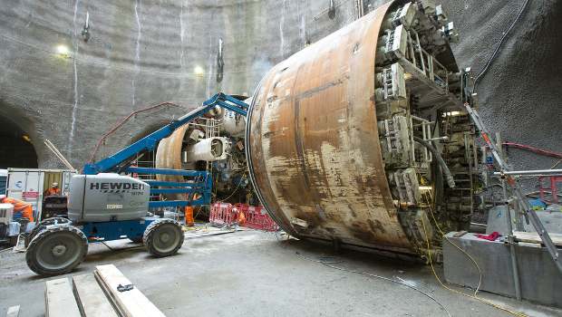 Crossrail : début de l'excavation d'un tunnel dans les Docklands