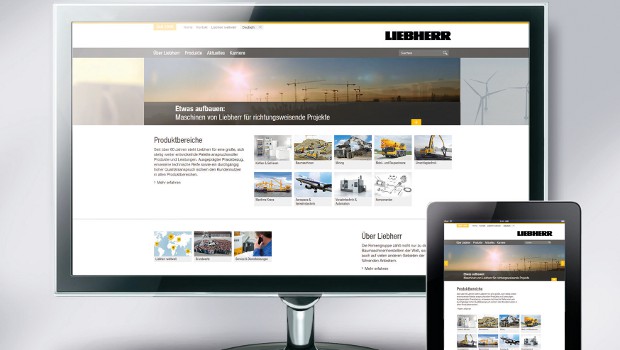 Portail du groupe Liebherr : un nouveau visage