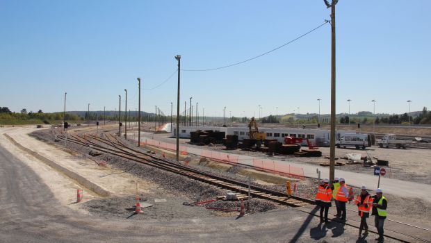 La base travaux ferroviaires de Nouâtre-Maillé sort de terre 