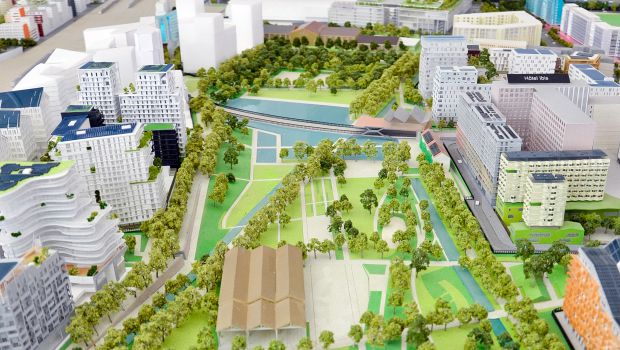 Aspiration pneumatique des déchets aux Batignolles 