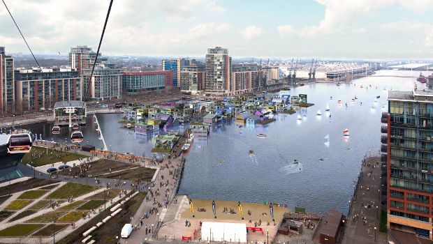 Londres : un village flottant sur la Tamise ?