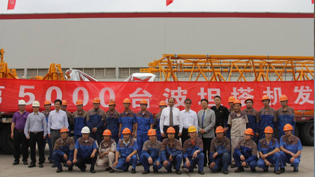 Chine : Potain a fabriqué plus de 5000 grues à tour