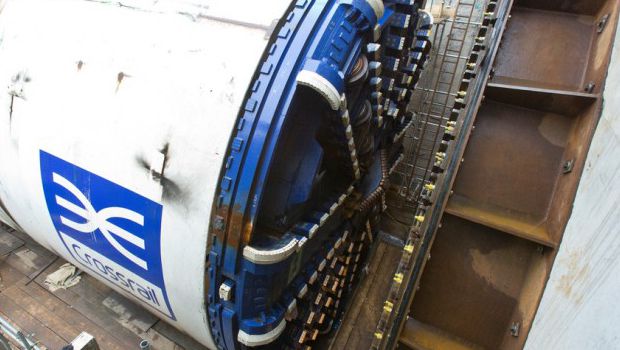 Crossrail : le tunnelier Ellie à l'oeuvre dans l'Est de Londres