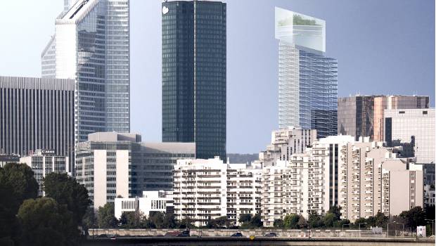 La Défense : une tour de cristal pour Saint-Gobain