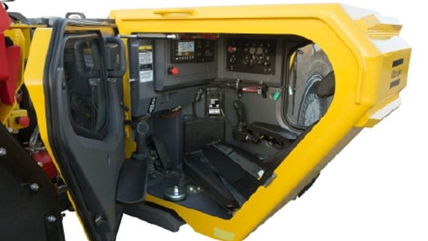 Atlas Copco met au point une cabine fermée pour son chargeur ST7LP