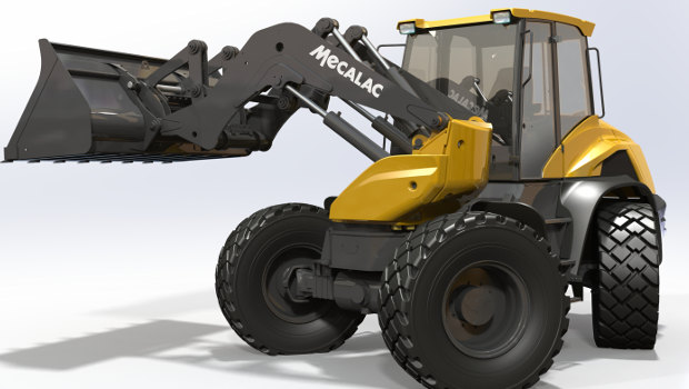 Mecalac dévoile une chargeuse swing, l'AS 1600 
