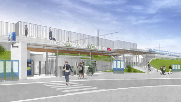 La gare de Combs la Ville Quincy en travaux