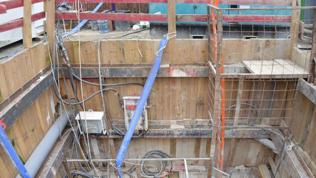 Microtunnelier au bord de l’Orge 