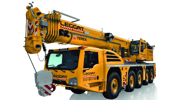 Une grue Terex de caractère en Ecosse